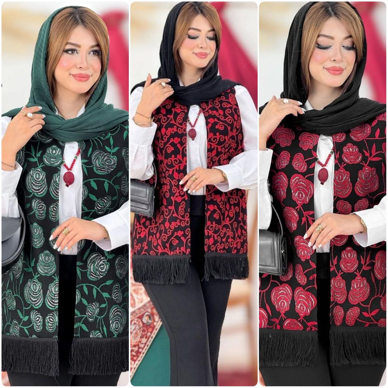 🍉ویژه یلدا 🍉 شناسه : #98336 💞نام :جلیقه مدل ناردون 💞جنس : تافته و پرشین