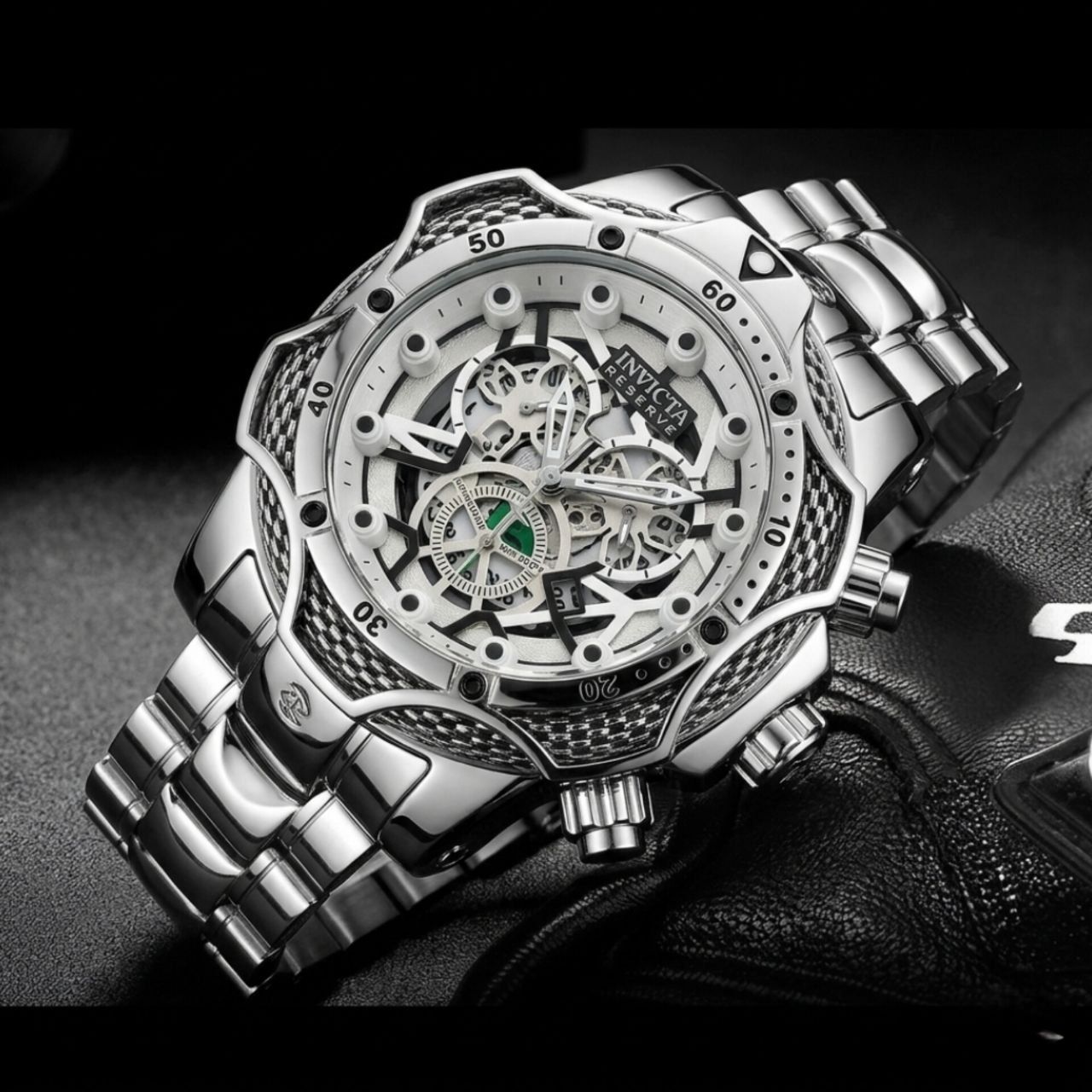 INVICTA         ساعتمچی☆اینویکتا گودزیلا   ▪︎مناسب آقایان خاص پسند  موتور کوارتز صفحه اسکلتون  دارای روز شمار  بند استیل  تاچیمتر  قفل کلیپسی