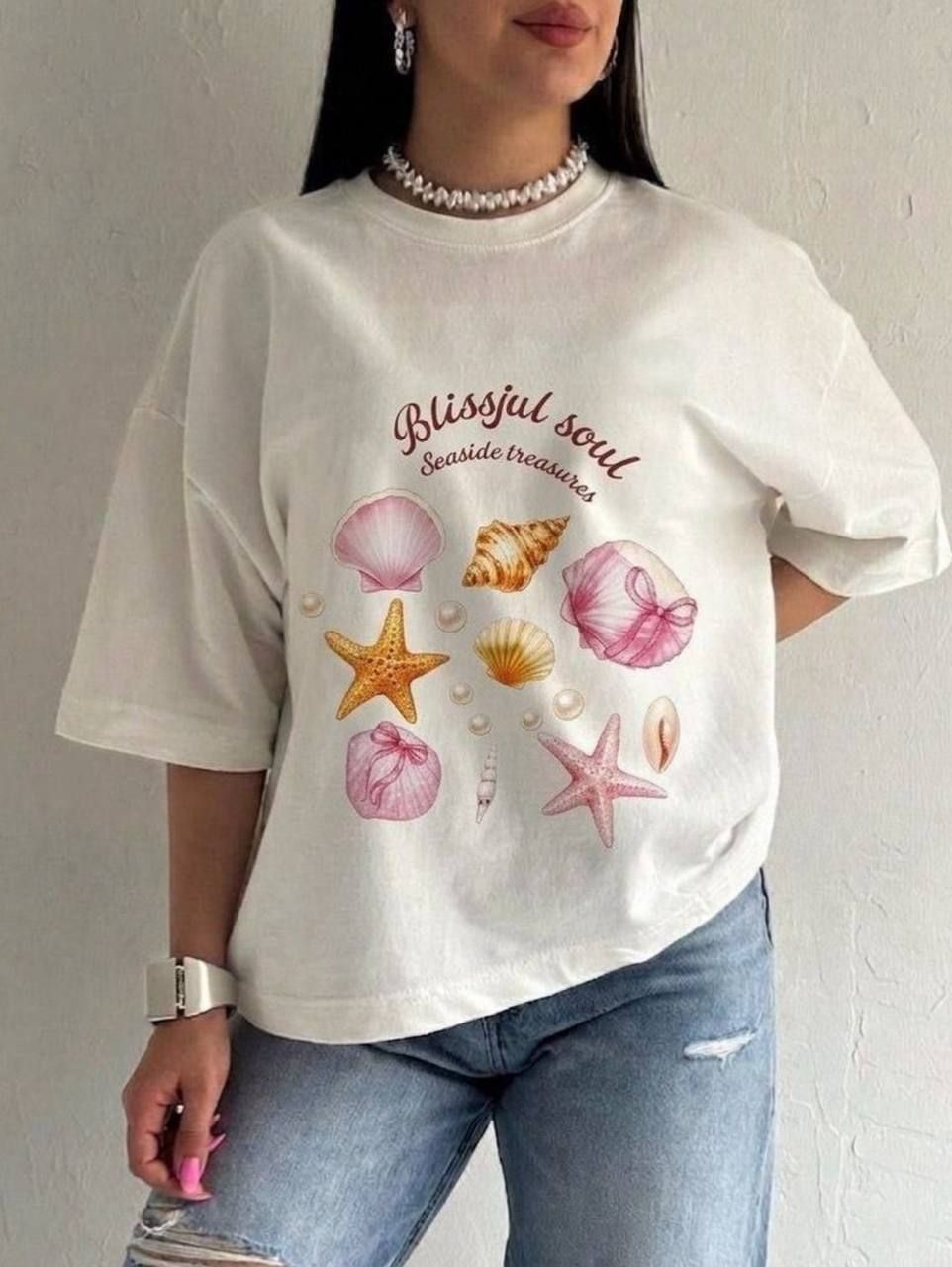تیشرت باکسی 😍luxury😍 (کاملا مزونی) ➖سایز بندی :فری سايز از ۳۶ تا ۴۶ ➖جنس : پنبه سوپر نخ