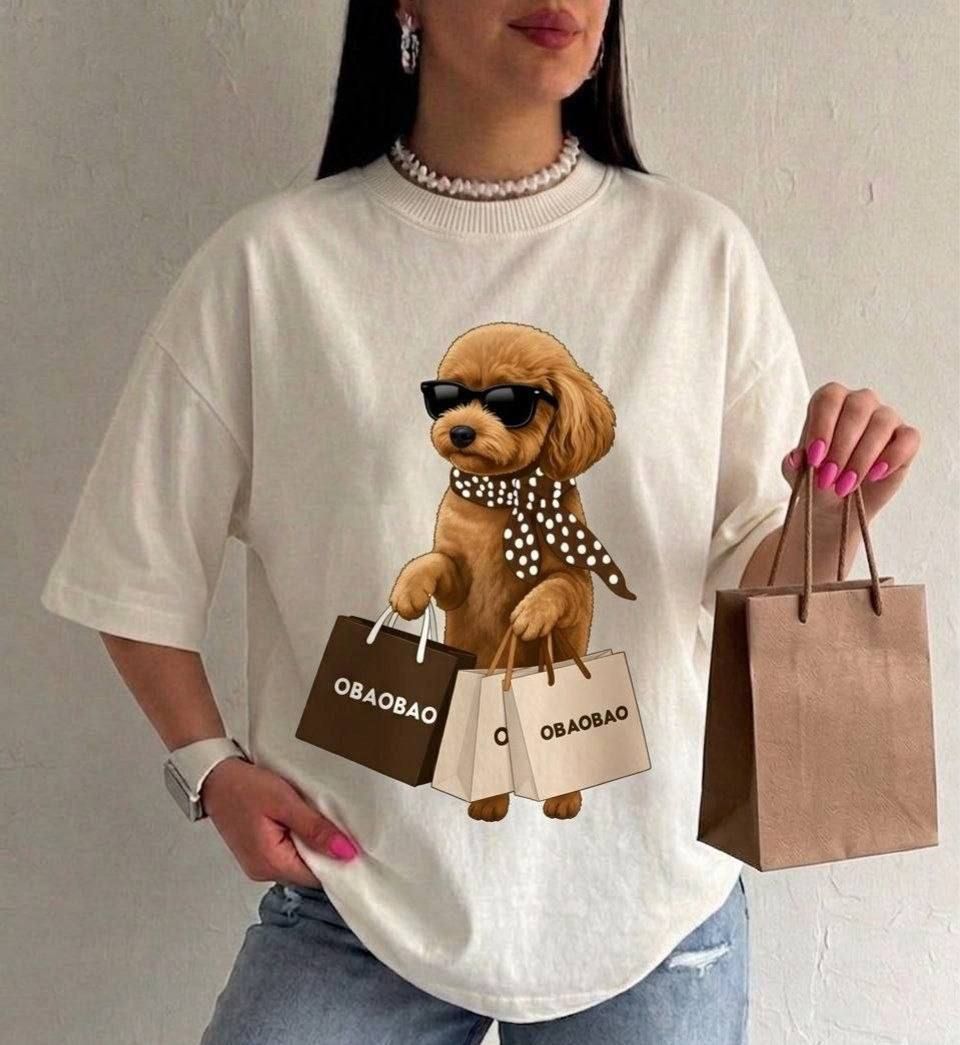 تیشرت باکسی 😍luxury😍 (کاملا مزونی) ➖سایز بندی :فری سايز از ۳۶ تا ۴۶ ➖جنس : پنبه سوپر نخ