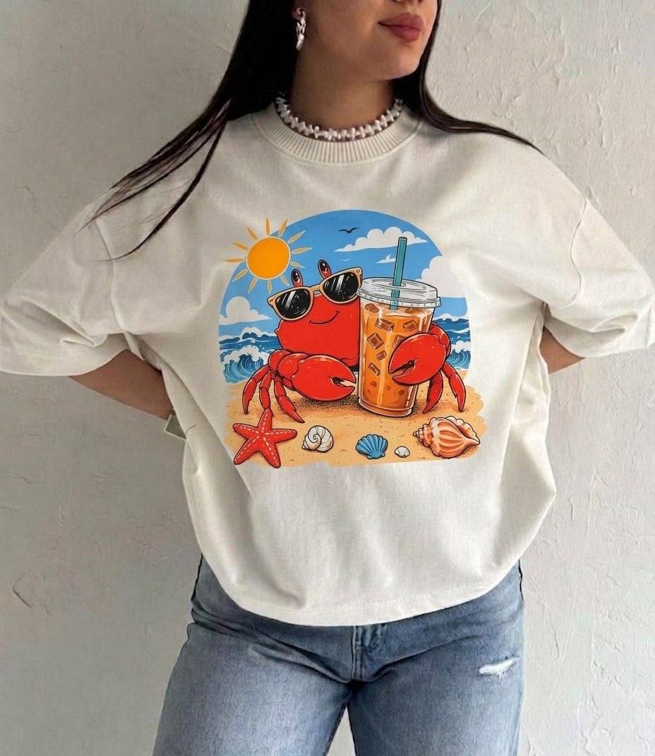 تیشرت باکسی 😍luxury😍 (کاملا مزونی) ➖سایز بندی :فری سايز از ۳۶ تا ۴۶ ➖جنس : پنبه سوپر نخ