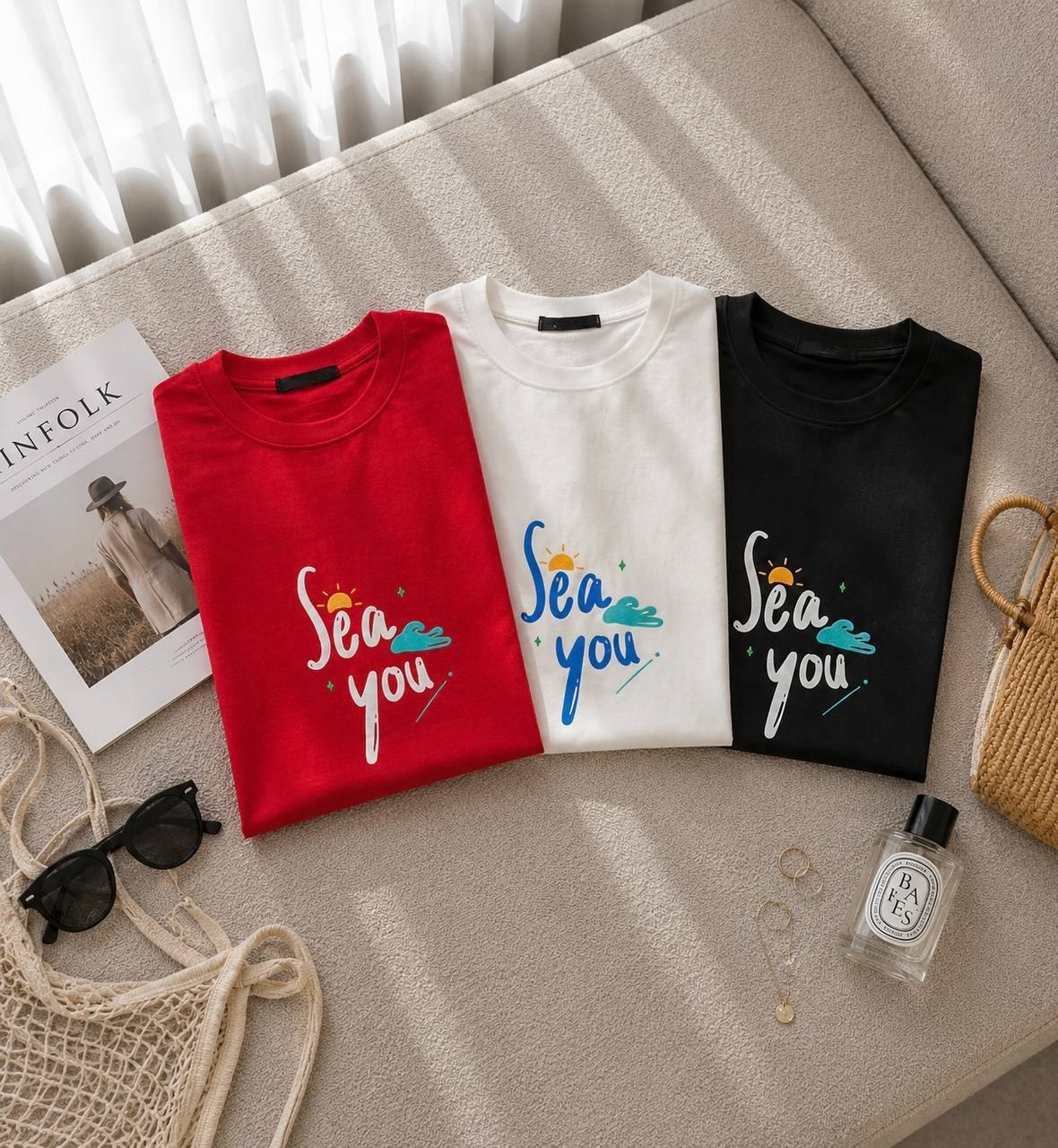 تیشرت باکسی 😍luxury😍 (کاملا مزونی) ➖سایز بندی :فری سايز از ۳۶ تا ۴۶ ➖جنس : پنبه سوپر نخ