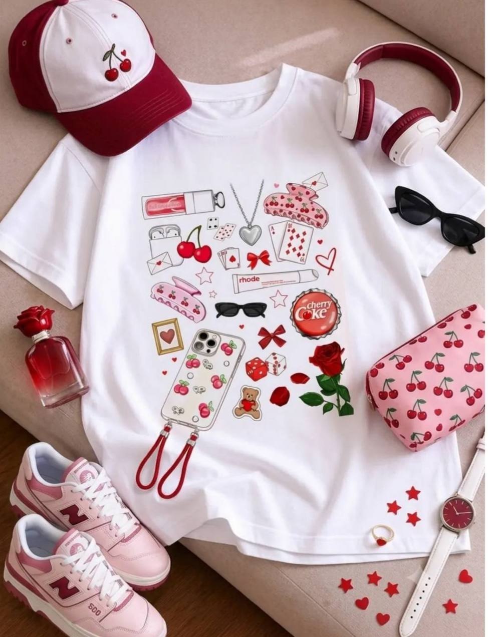 تیشرت باکسی 😍luxury😍 (کاملا مزونی) ➖سایز بندی :فری سايز از ۳۶ تا ۴۶ ➖جنس : پنبه سوپر نخ
