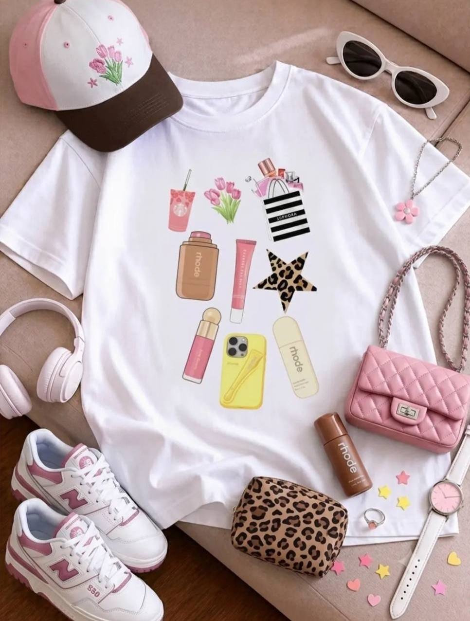 تیشرت باکسی 😍luxury😍 (کاملا مزونی) ➖سایز بندی :فری سايز از ۳۶ تا ۴۶ ➖جنس : پنبه سوپر نخ