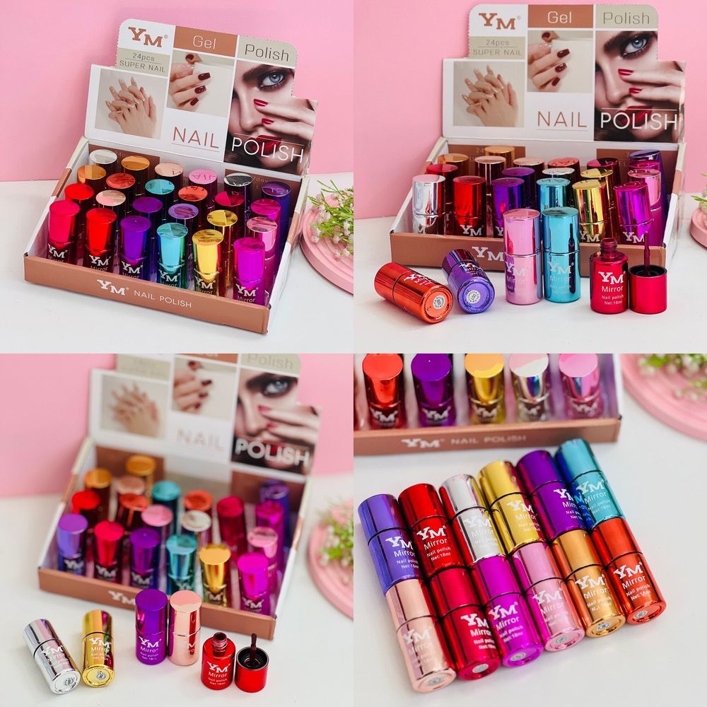 لاک اینه ای  YM😍😍😍  💝12رنگ کاربردی 🩷مواد یک دست ❣کفیت عالی