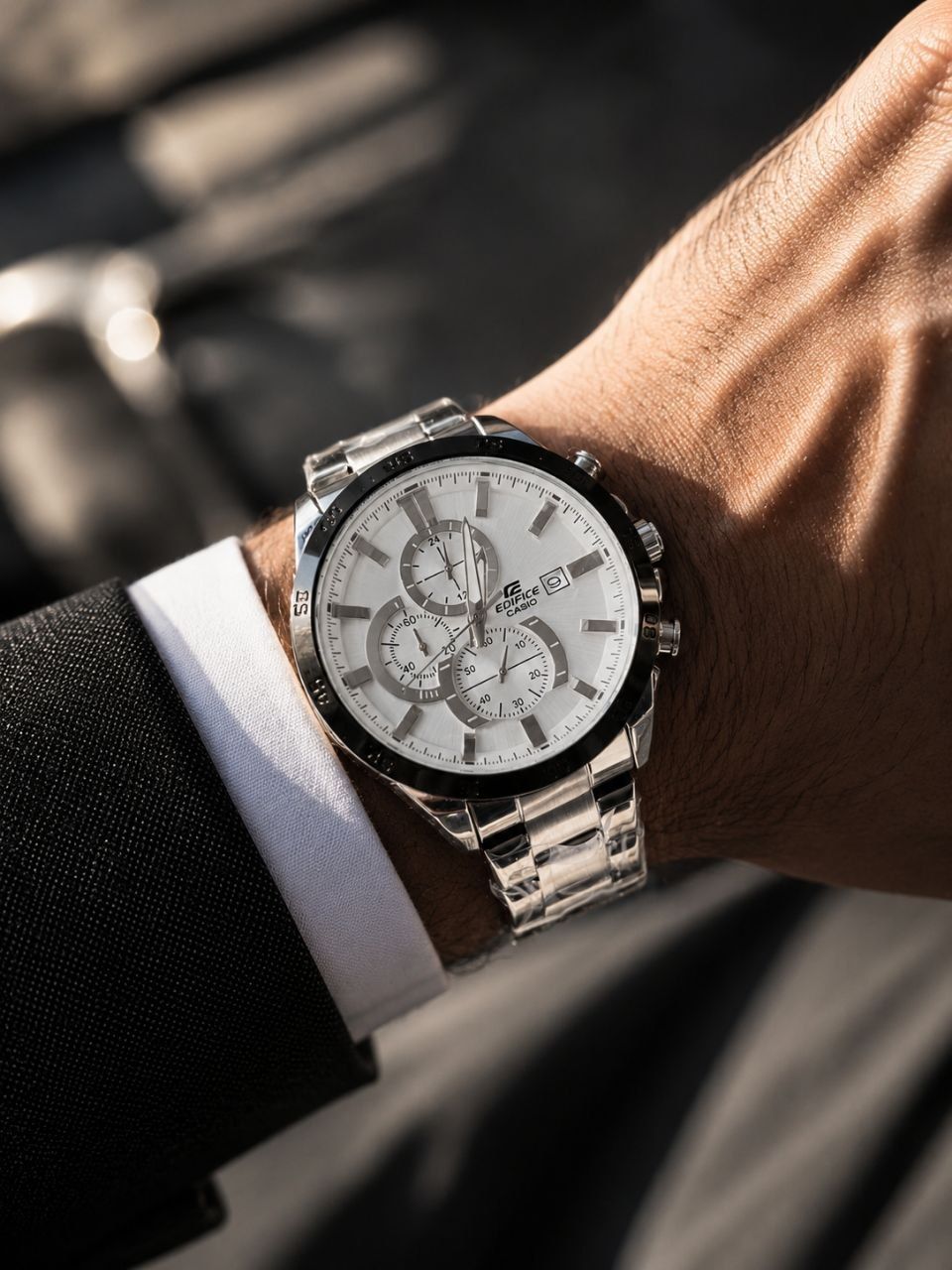 🌈ساعت مردانه مارک کاسیو ادیفایس ⌚ Casio Edifice ✅ساعت مردانه | سه زمانه کاسیو ادیفایس   ✅ساعتی برای استایل حرفه‌ای و پرانرژی ✅سه موتوره کرنوگراف  ✅  نمایش تاریخ