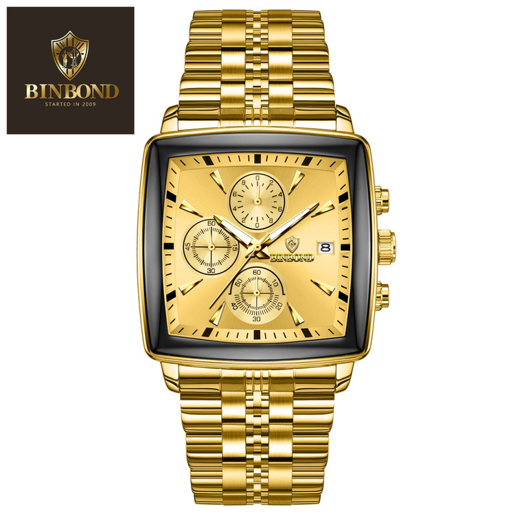 ⌚️ساعت بین باند مدلی نو مناسب آقایان مقاوم دربرابر آب کرنوگراف برندشرکتی دارای روز شمار ضخامت ۱۱میل قطر صفحه ۴۰.۵میل بند استیل فولاد شیشه سافایر شب نما قفل دو پروانه موتور کوارتز