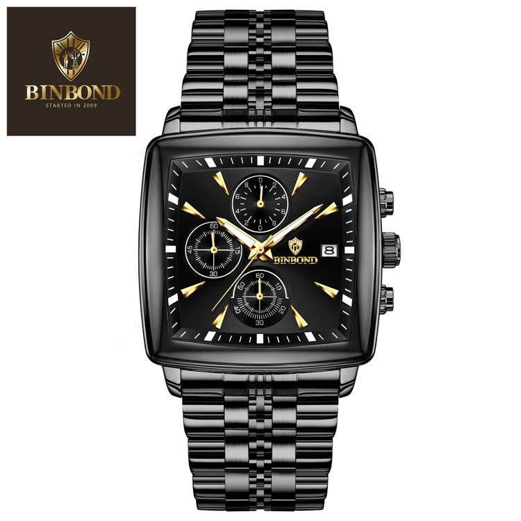 ⌚️ساعت بین باند مدلی نو مناسب آقایان مقاوم دربرابر آب کرنوگراف برندشرکتی دارای روز شمار ضخامت ۱۱میل قطر صفحه ۴۰.۵میل بند استیل فولاد شیشه سافایر شب نما قفل دو پروانه موتور کوارتز