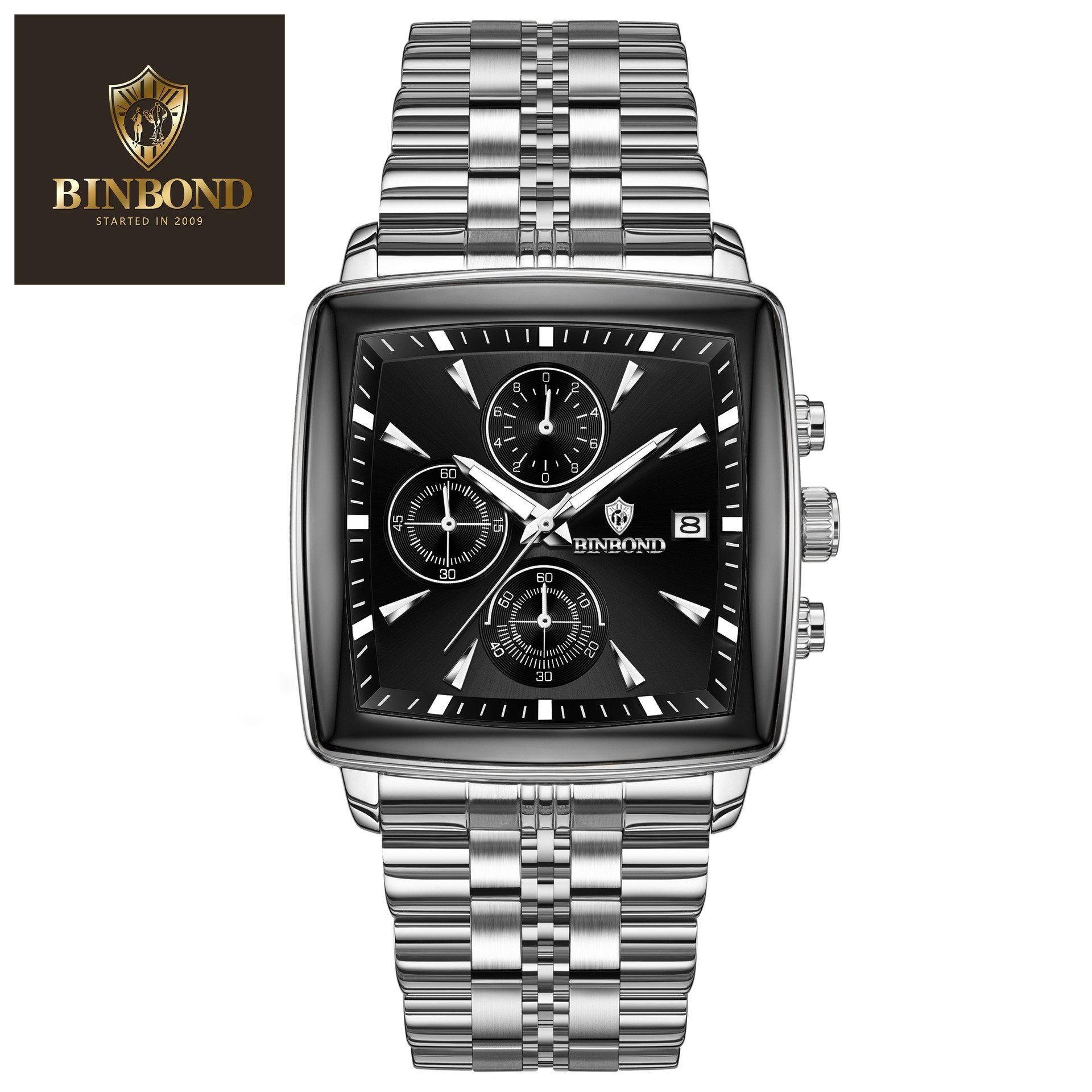 ⌚️ساعت بین باند مدلی نو  مناسب آقایان   مقاوم دربرابر آب کرنوگراف  برندشرکتی  دارای روز شمار  ضخامت ۱۱میل  قطر صفحه ۴۰.۵میل بند استیل فولاد شیشه سافایر  شب نما قفل دو پروانه  موتور کوارتز