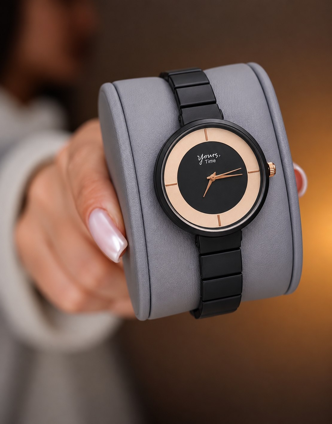 ☑️YOUTS time   ⌚️new collection   🍃زنونه فانتزی   مدل مارتینی موتور کوارتز برند شرکتی  قفل کلیپسی  بند استیل رنگی